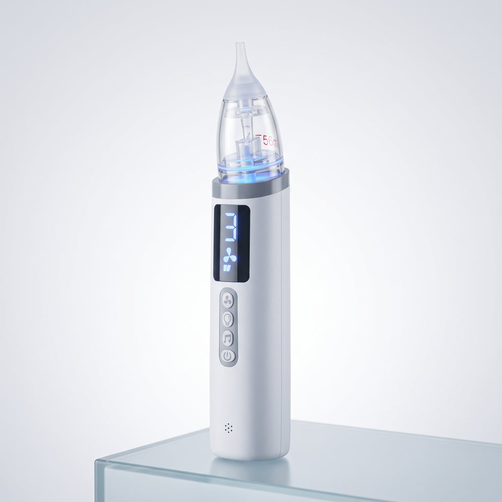 Tenlax BabyClear, aspirador nasal eléctrico para bebés con pantalla digital y punta de silicona